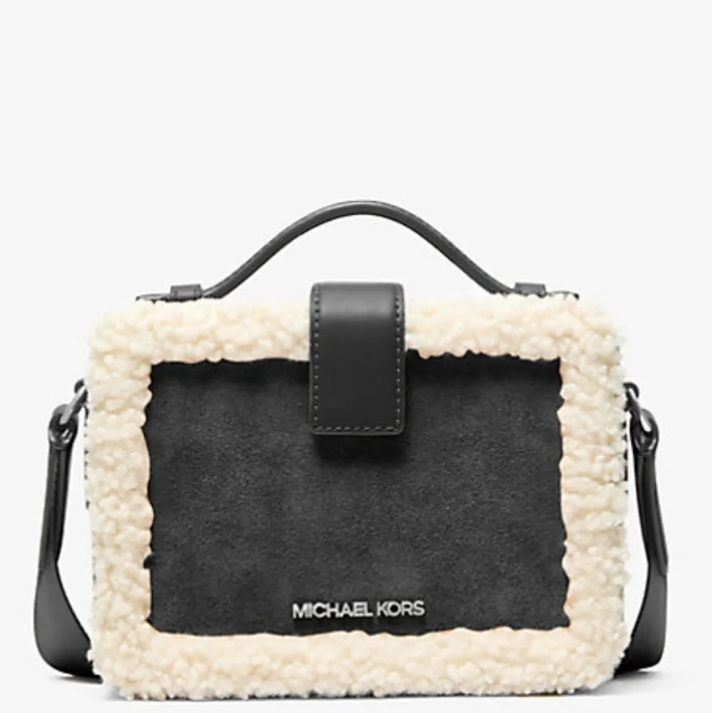 Michael Kors Cooper Suede and Sherpa Crossbody Bag/ BNWT/Sealed/ UNISEX
